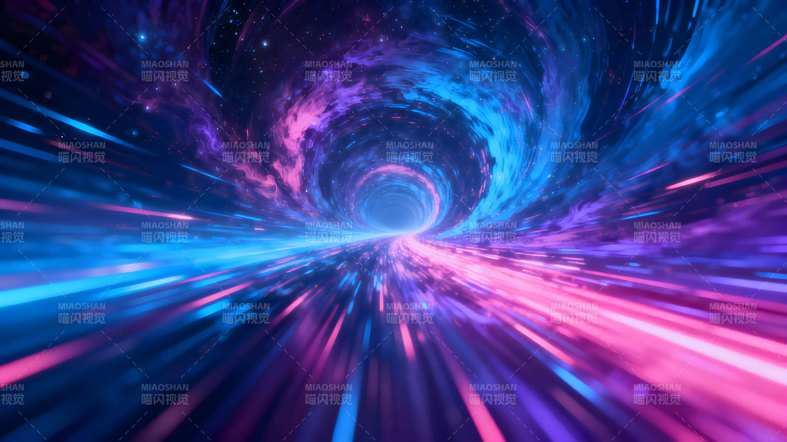 星际穿越隧道视觉冲击绚丽梦幻-图片