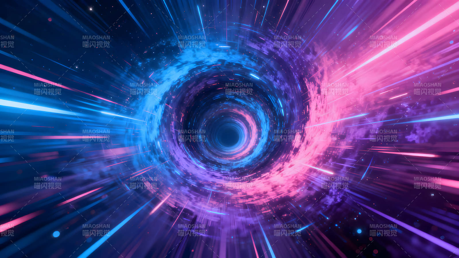 时空隧道穿越奇幻星空-图片