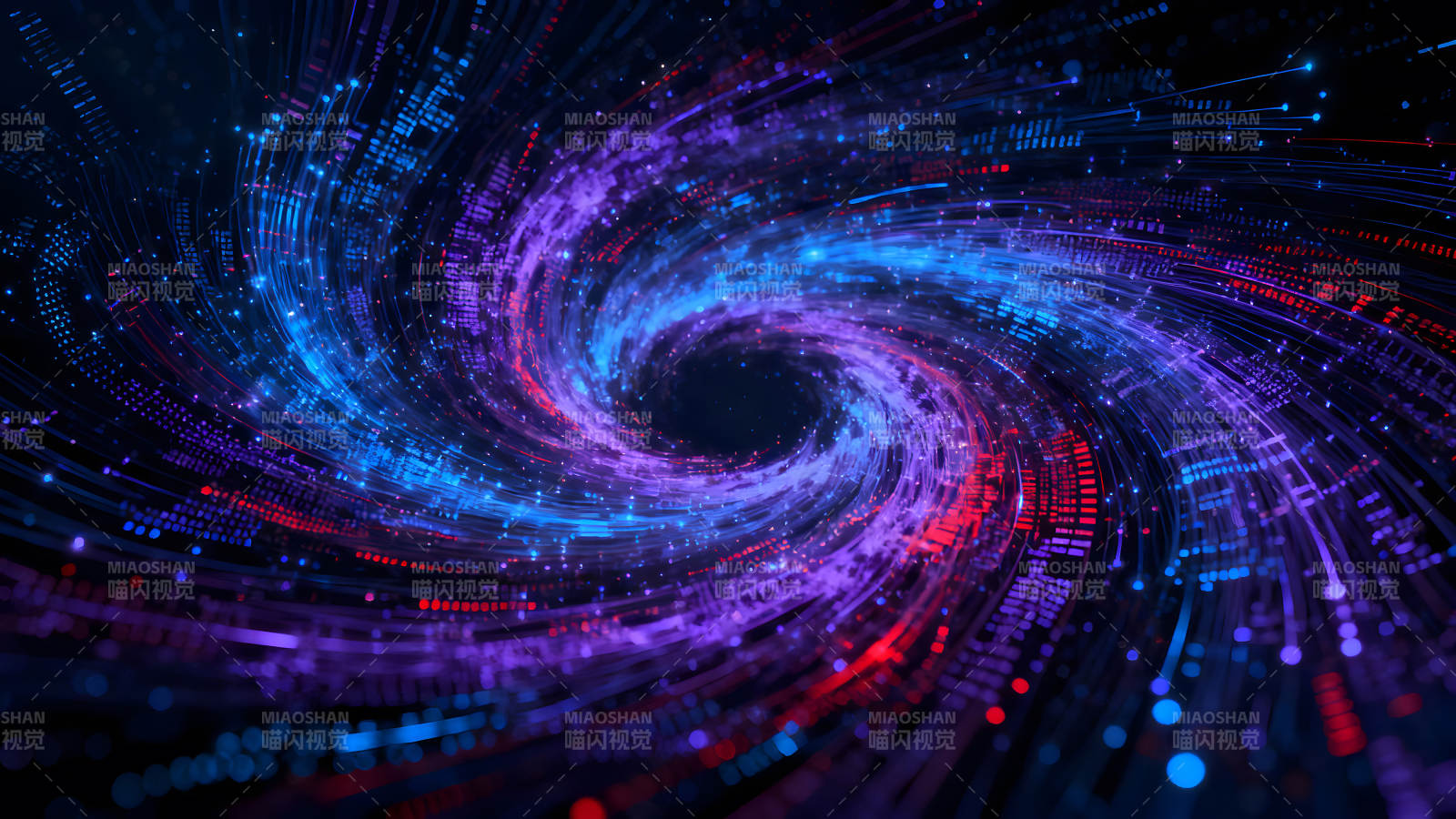 炫酷的数据漩涡-图片