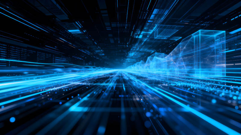 未来科技数字抽象图像-图片