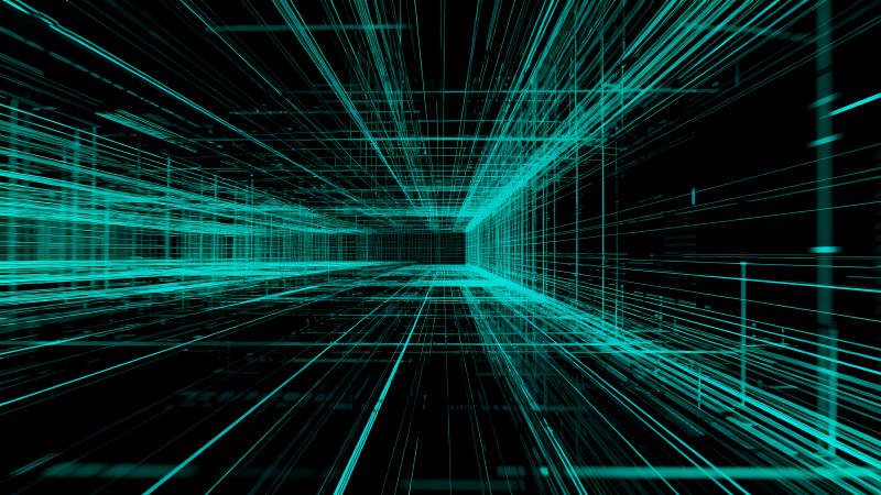 抽象科技感线条构成空间图片