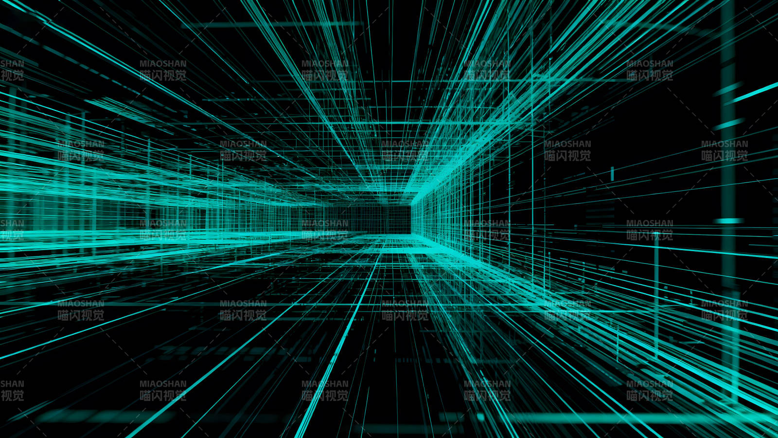 抽象科技感线条构成空间图片