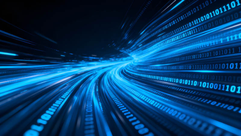 数据流光隧道蓝光数字科技-图片