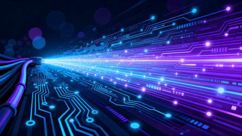 科技感网络连接示意图图片