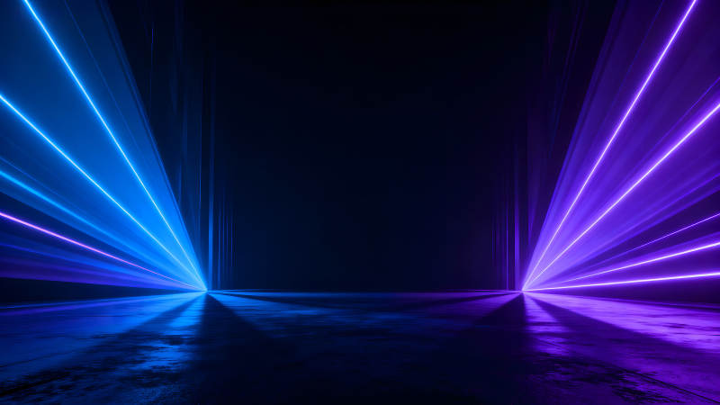 未来感光线营造抽象空间-图片