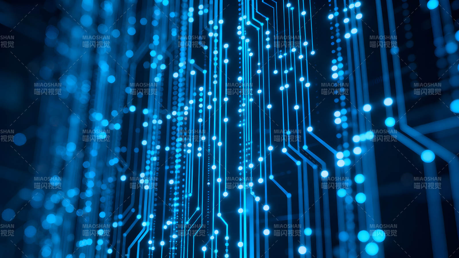 電路板藍光特效圖-圖片