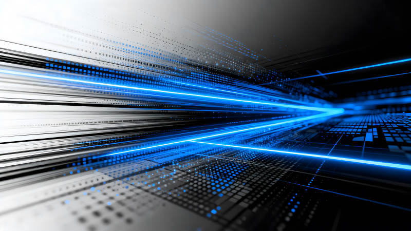 抽象科技蓝光动态数据-图片