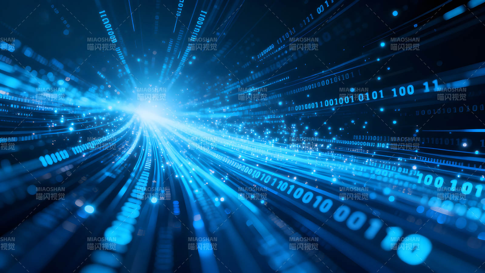 数据传输的数字科技景象-图片