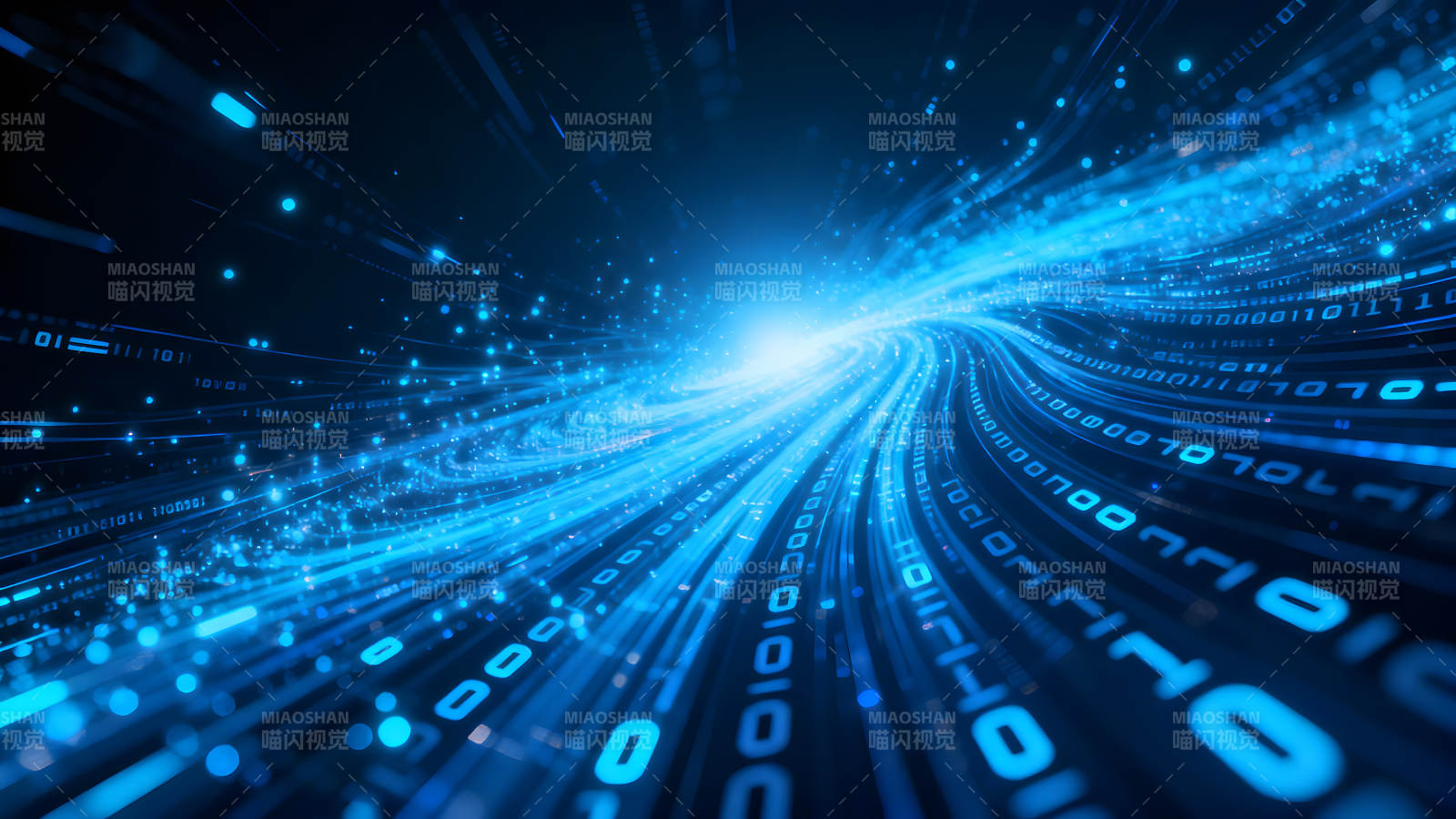 数据传输的视觉效果科技感十足-图片