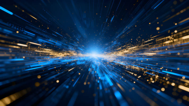 蓝色科技感动态光影抽象图片图片