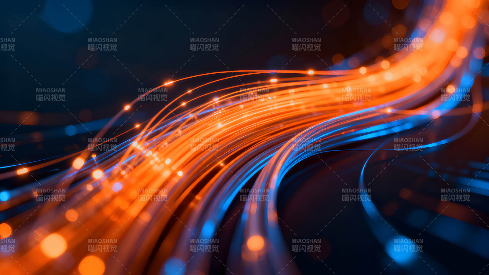 光纖網(wǎng)絡(luò)數(shù)據(jù)傳輸科技感-圖片