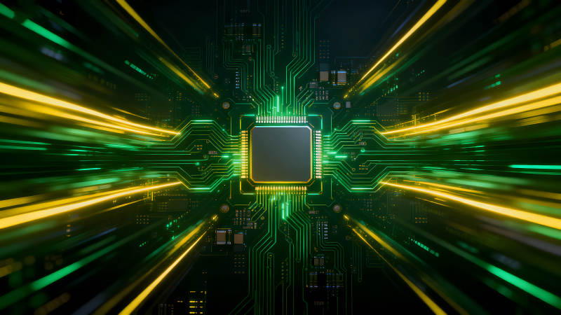 電路板中心處理器高速傳輸圖像-圖片