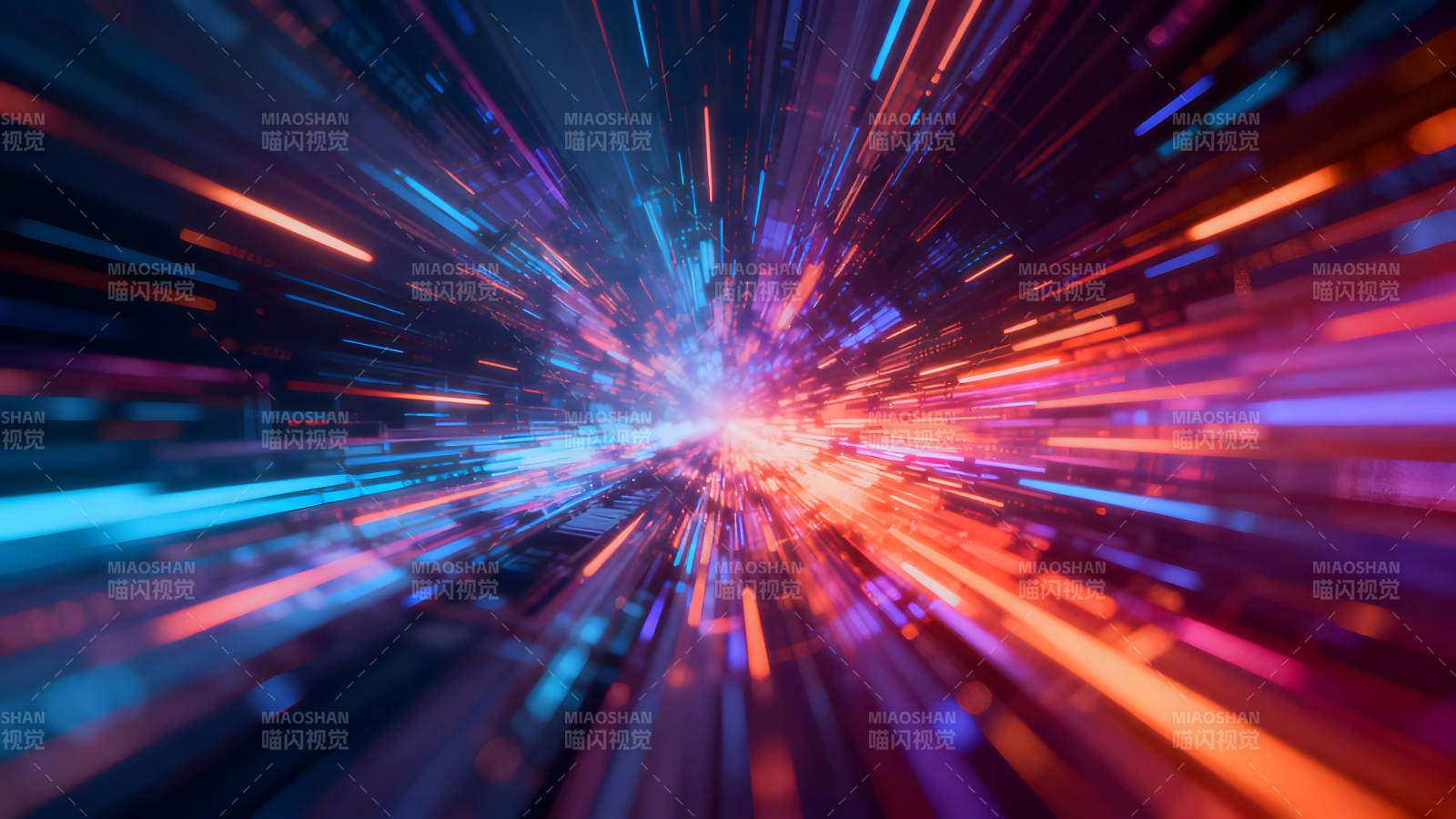 光线爆发抽象的宇宙景象-图片