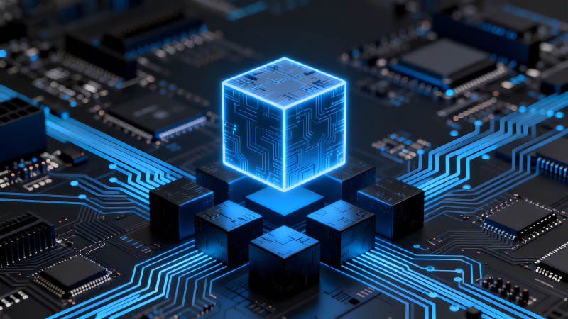 數字世界連接未來科技感十足-圖片