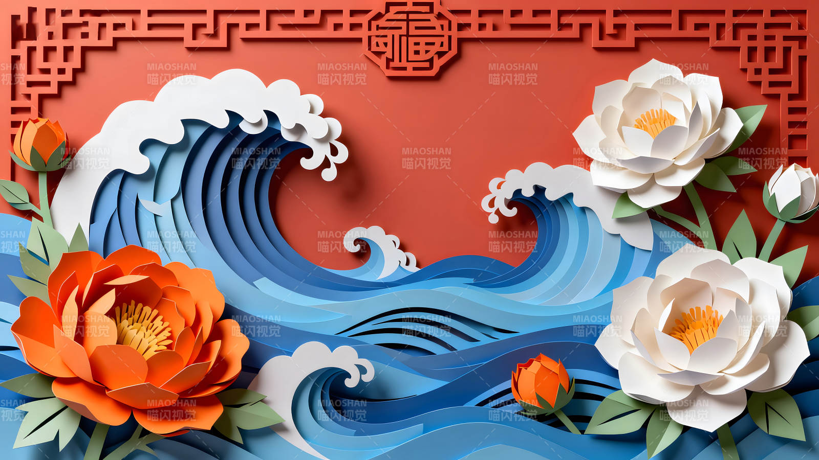 精美的中國風紙雕藝術(shù)品-圖片