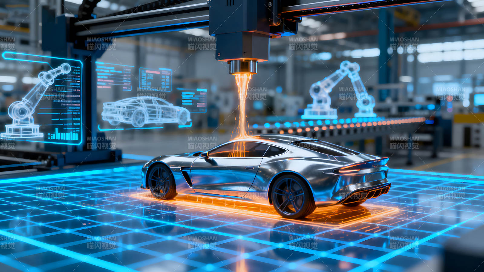 未來汽車制造生產(chǎn)線場景-圖片