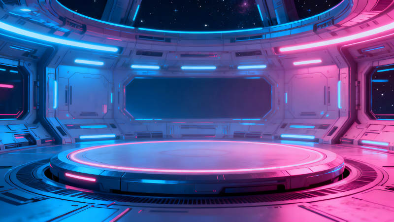 未来科技太空舱场景呈现-图片