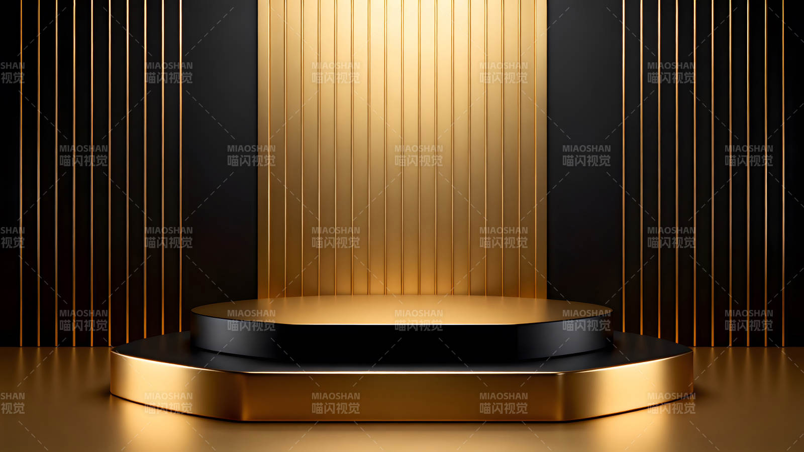 奢華金色展示臺(tái)背景圖片