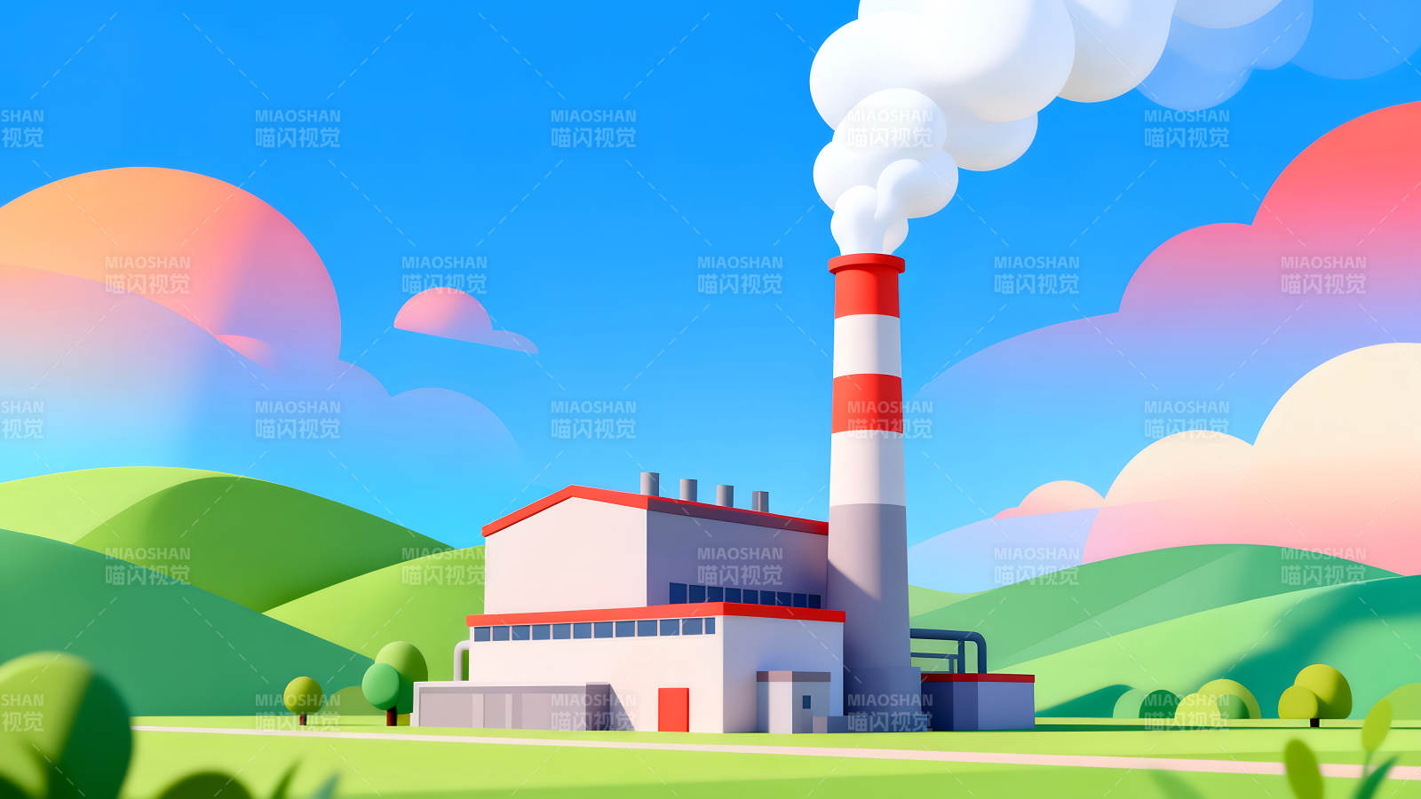 工廠排放污染環境-圖片