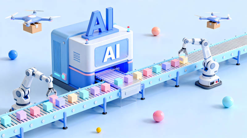 AI智能生產線自動化生產無人化運輸-圖片