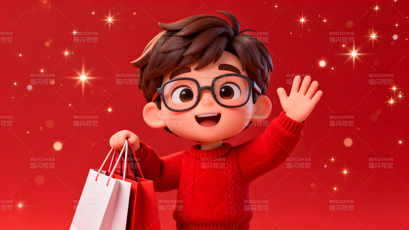 快乐男孩购物归来图片