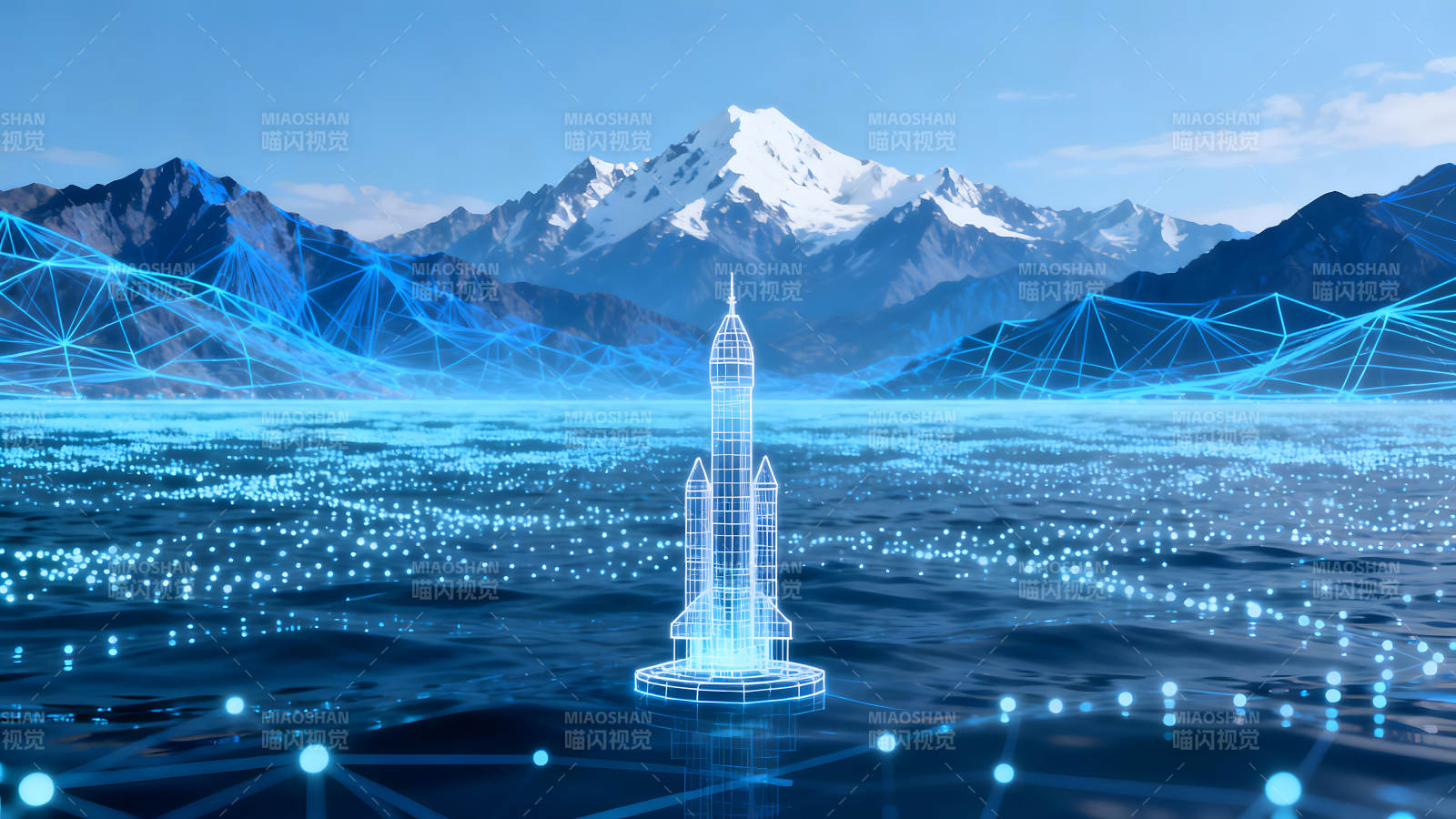 太空科技与自然景观的结合-图片