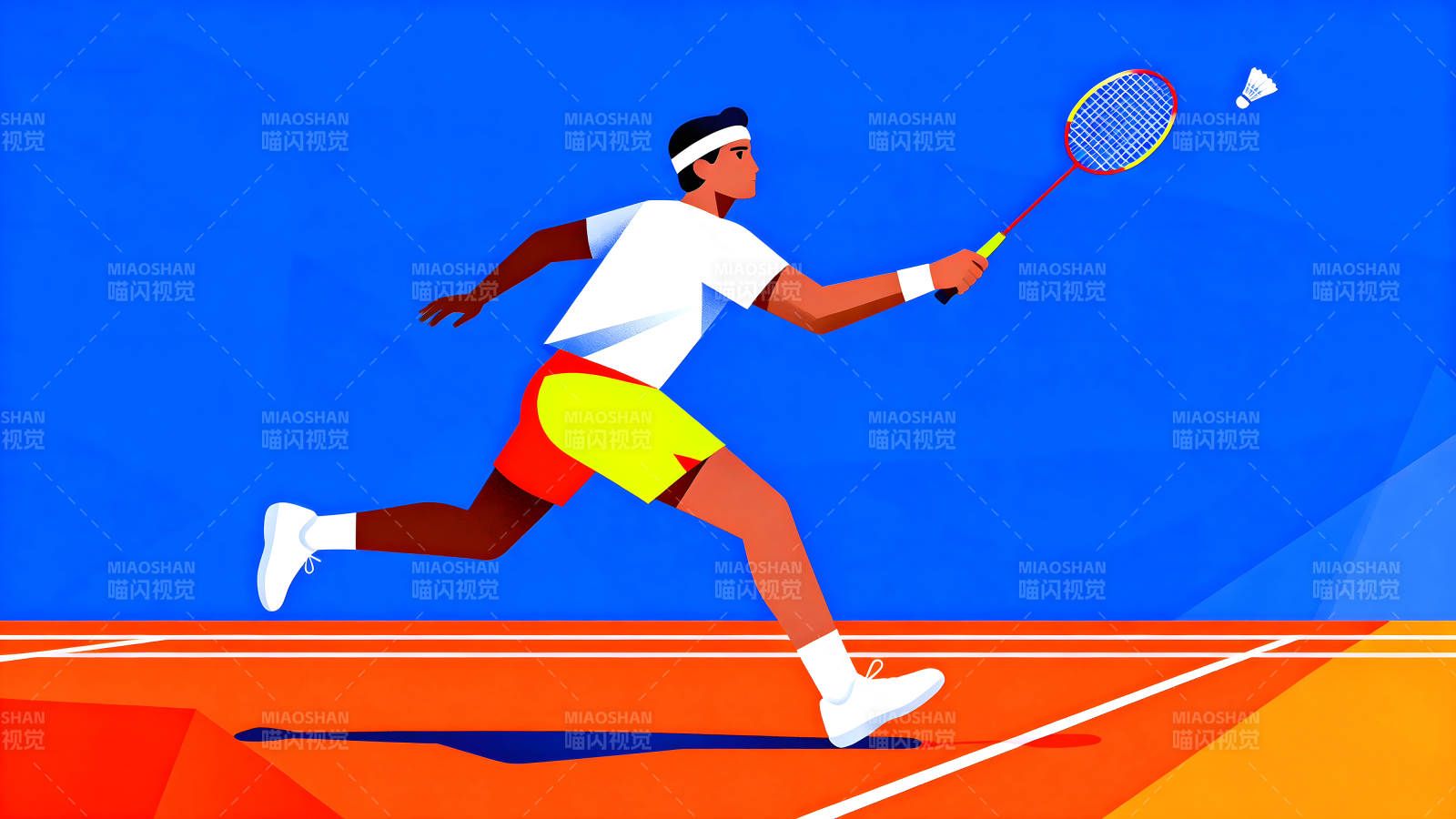 羽毛球運動員揮拍圖片