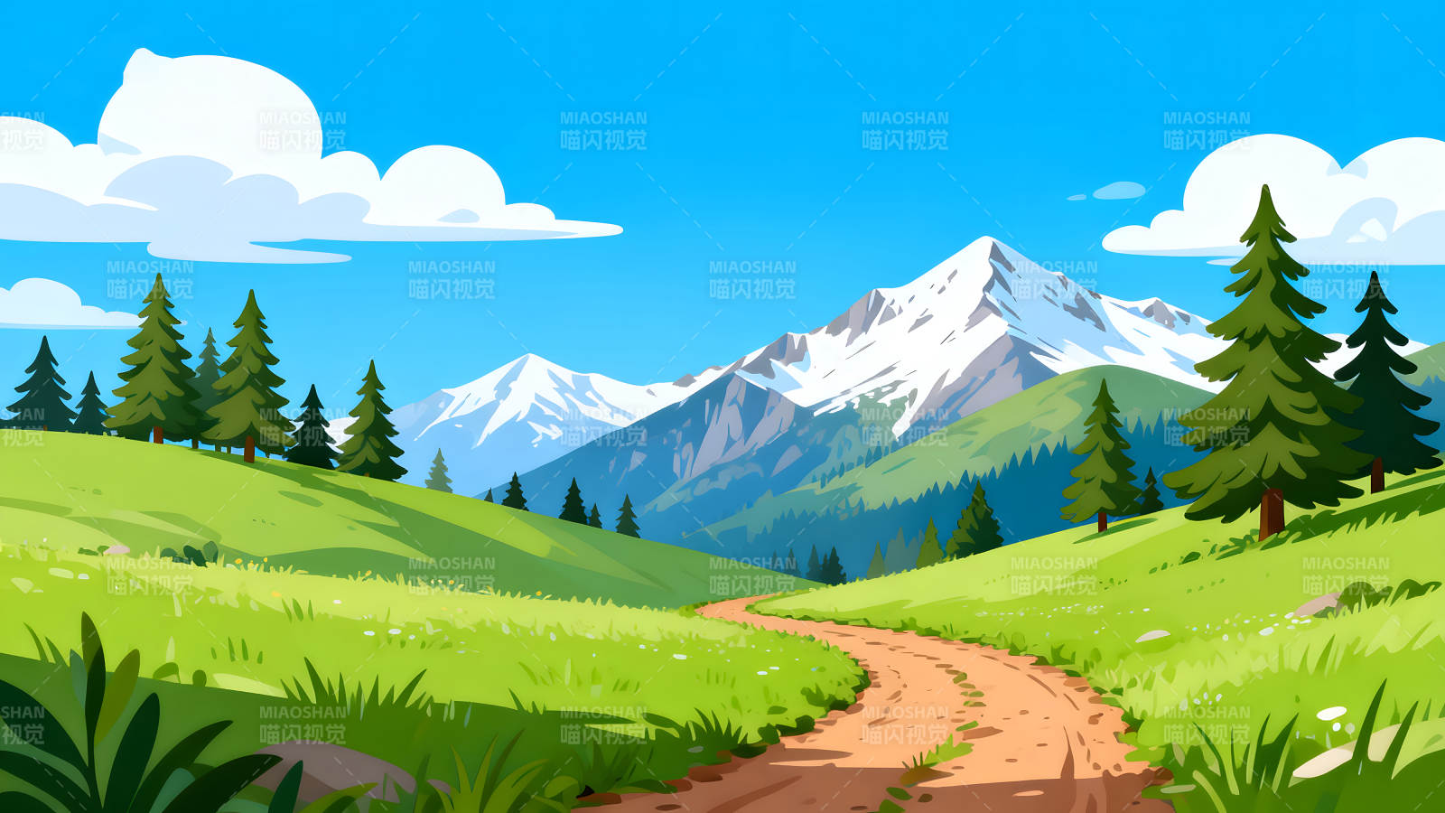 风景如画的山地景色图片