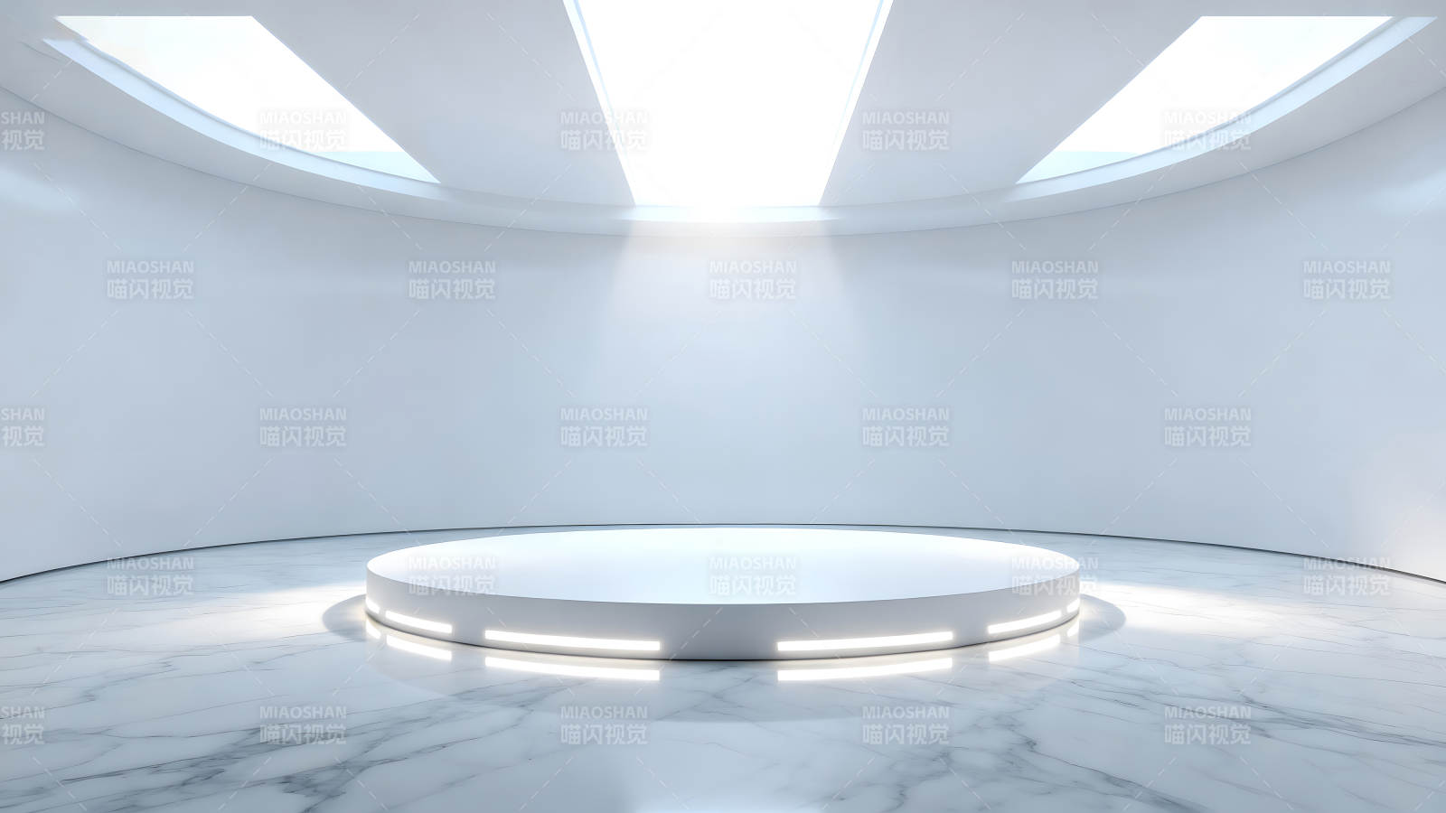 未来主义展示空间纯净简约风格图片