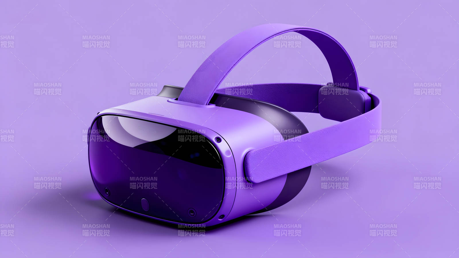 紫色VR头显产品展示图图片