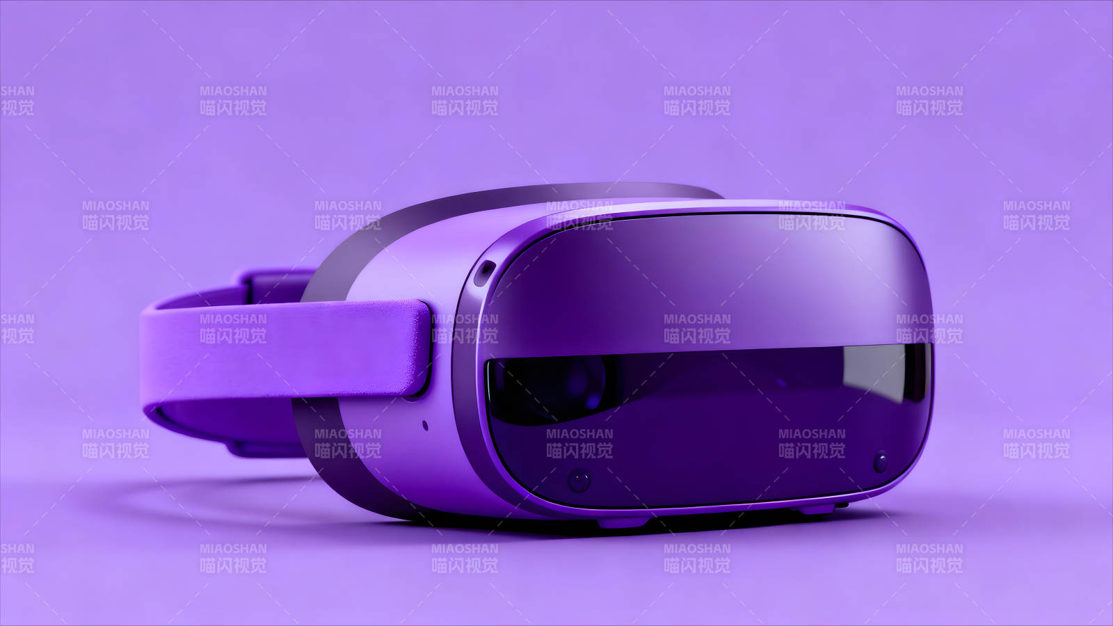 紫色VR設備特寫-圖片
