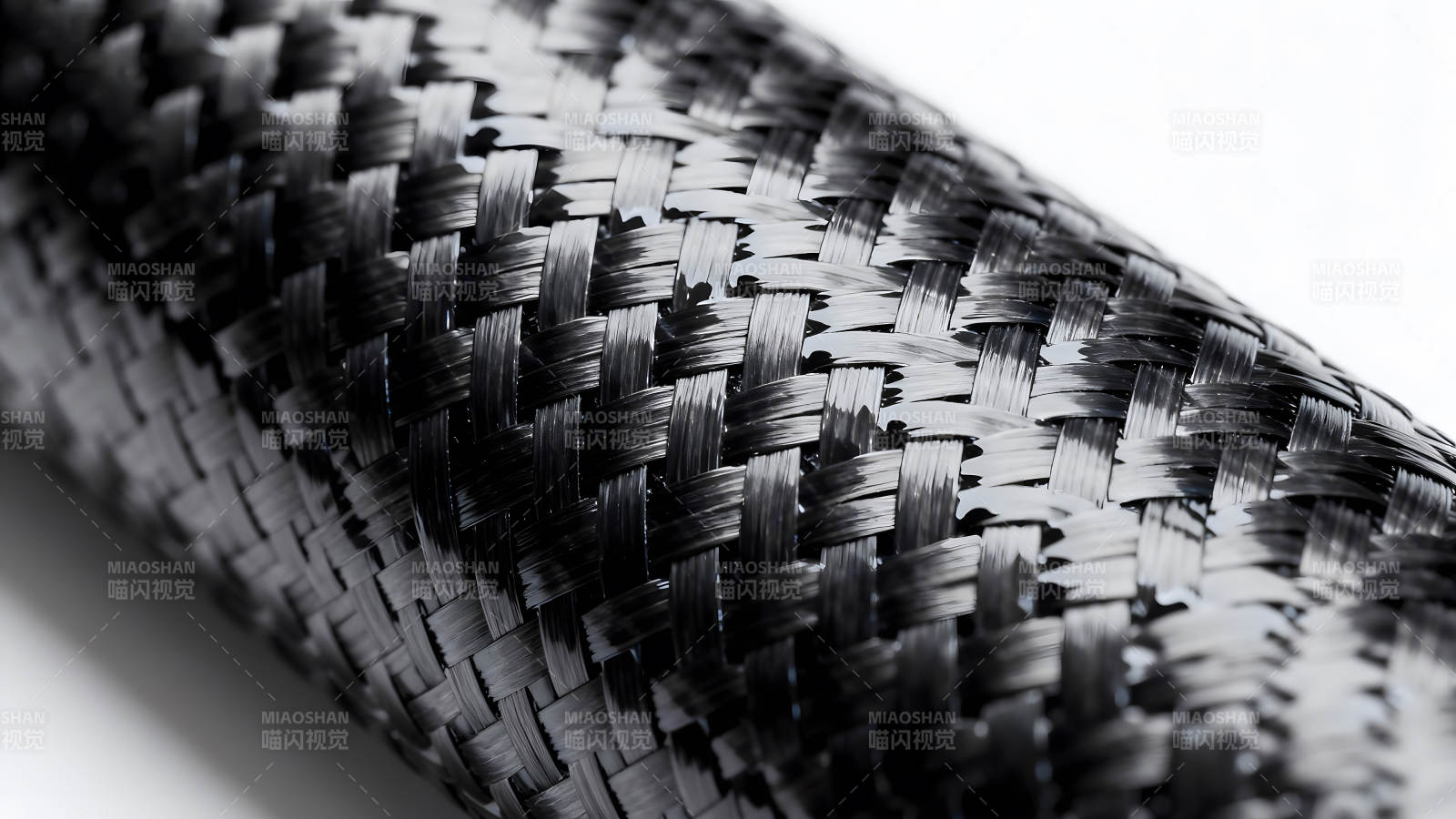 碳纤维编织结构特写镜头-图片