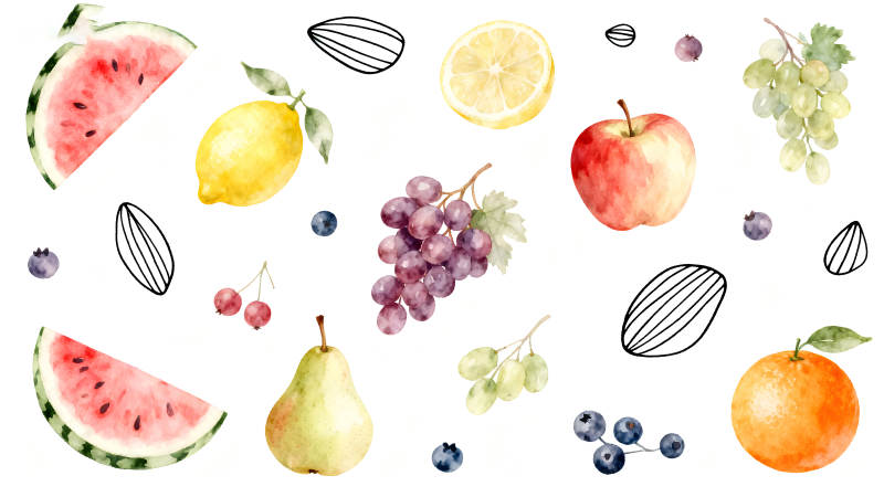 水果绘画集合展示-图片