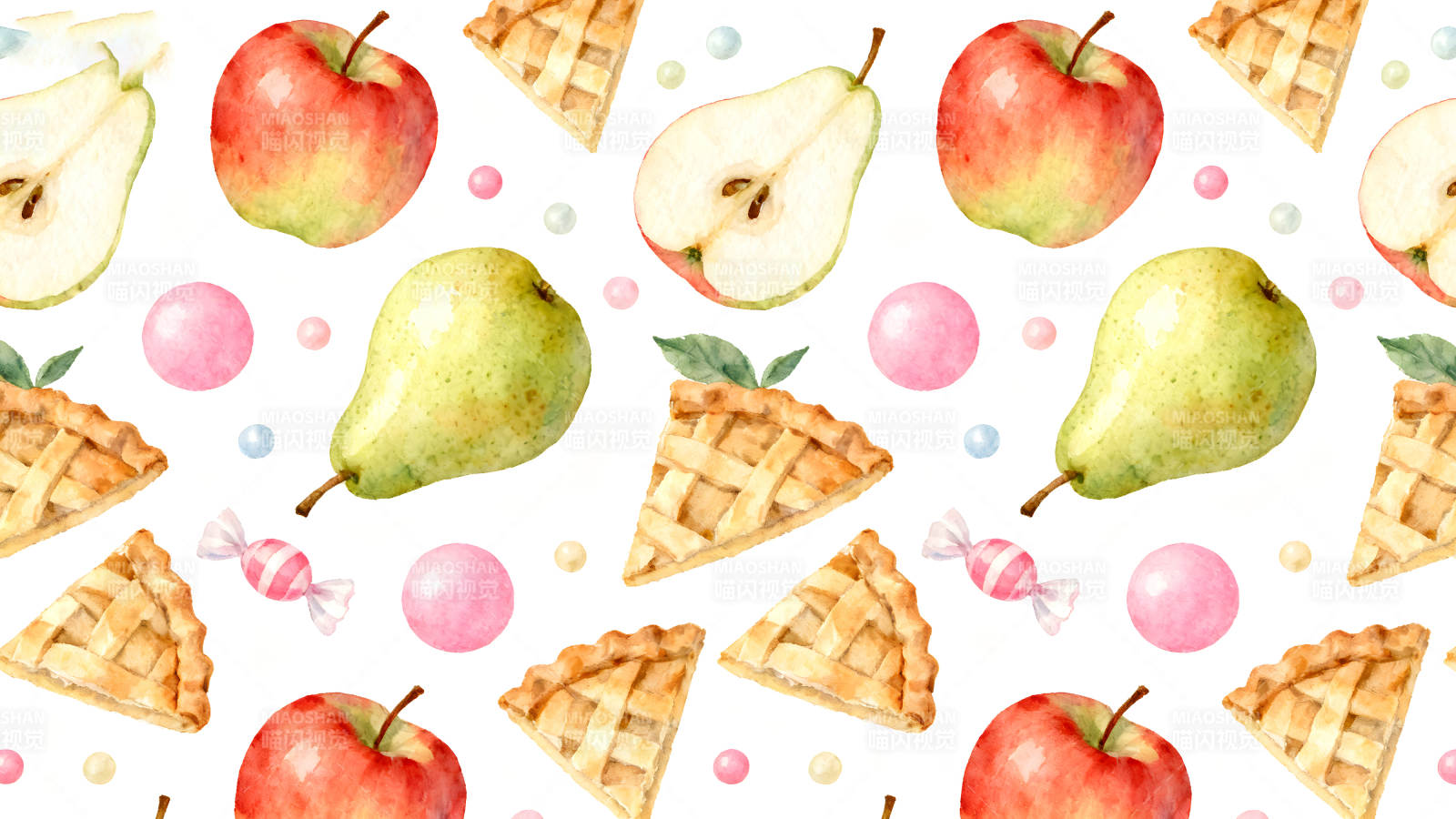水果甜点图案装饰-图片