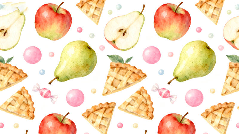 水果甜点图案装饰-图片