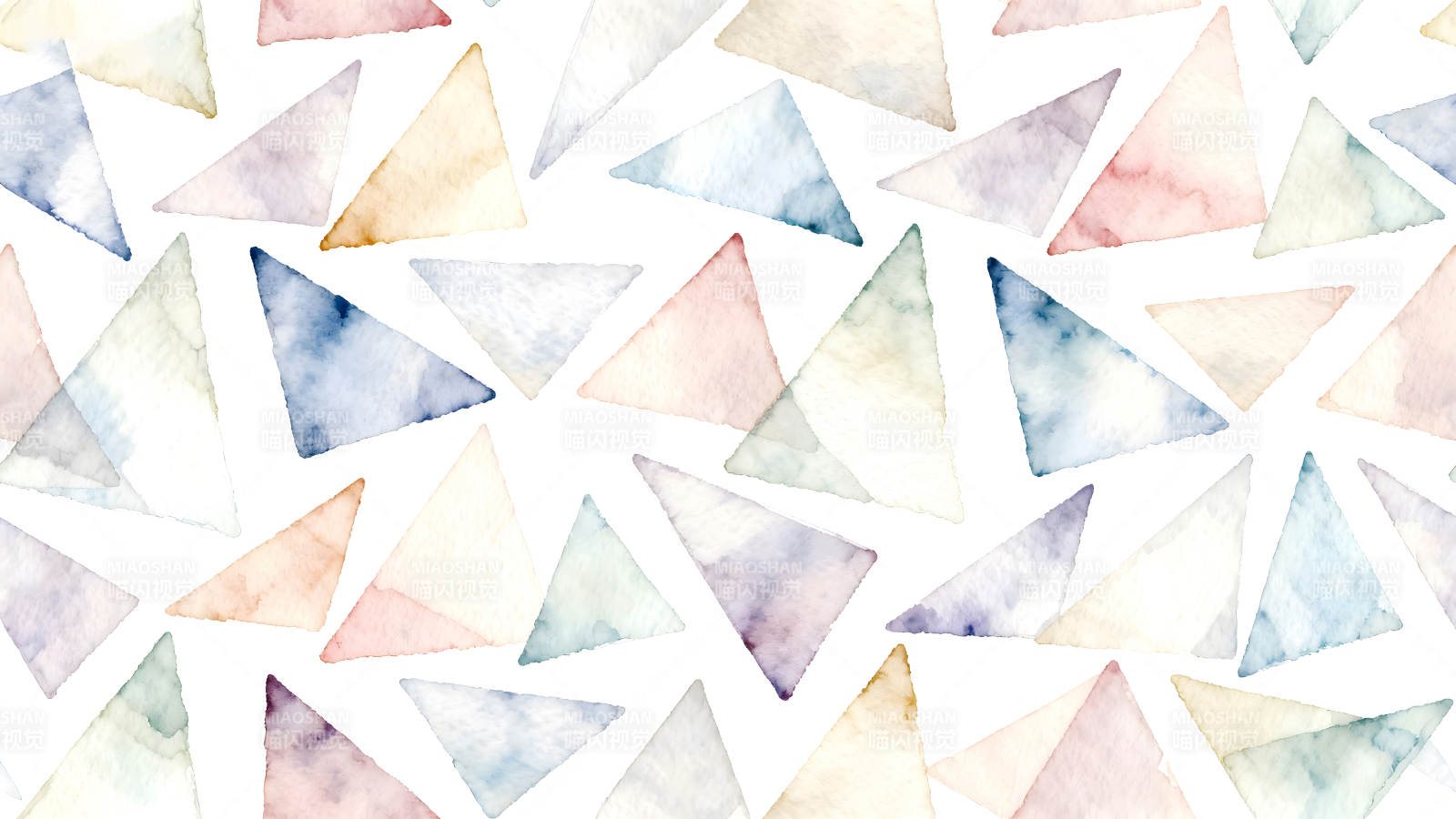 水彩三角圖案的背景圖片