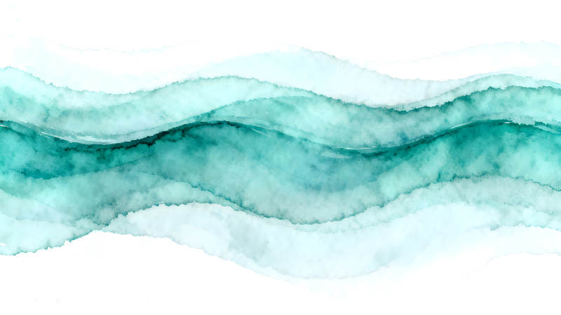 水彩波浪抽象艺术简约风格-图片