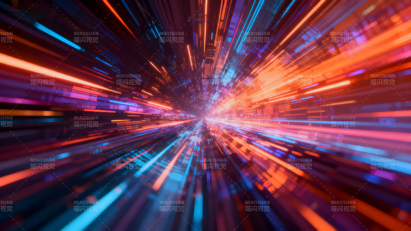 光速隧道科技感抽象艺术视觉冲击-图片