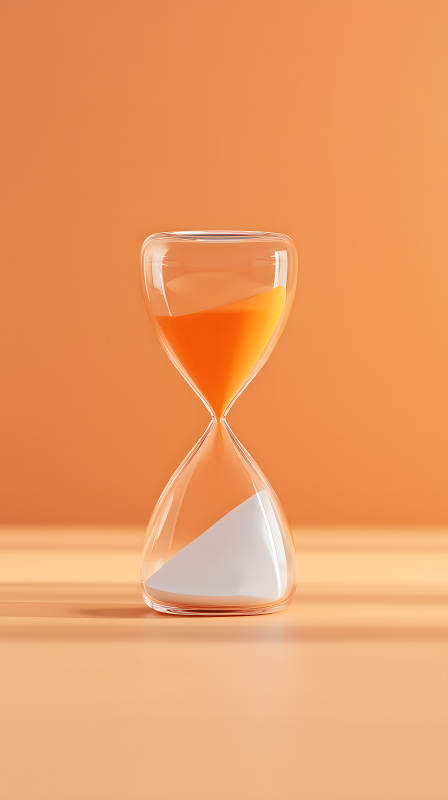 沙漏计时流逝时光-图片