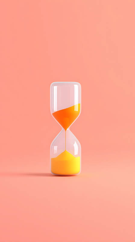 沙漏橙色时间流逝-图片