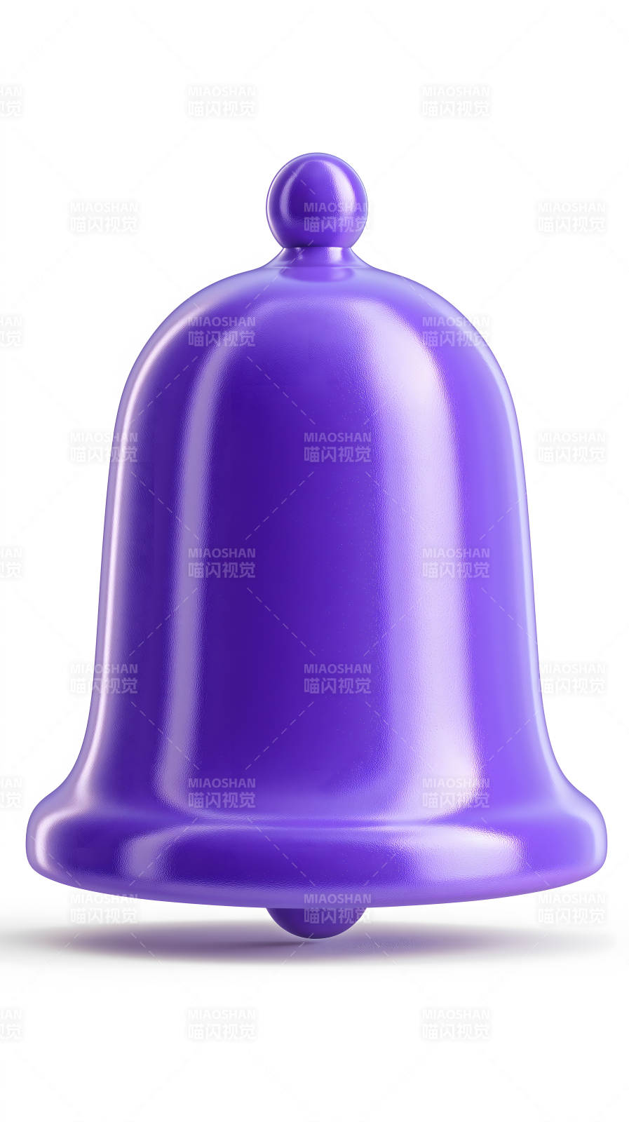 紫色铃铛简洁美观-图片