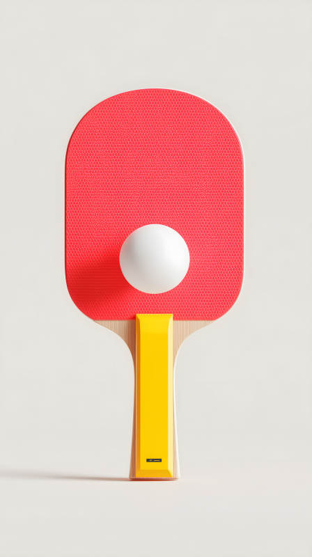 乒乓球拍和球的特寫-圖片