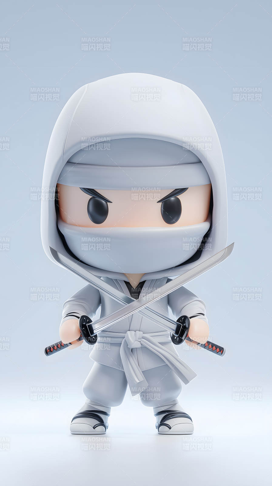 忍者玩具持刀对峙-图片