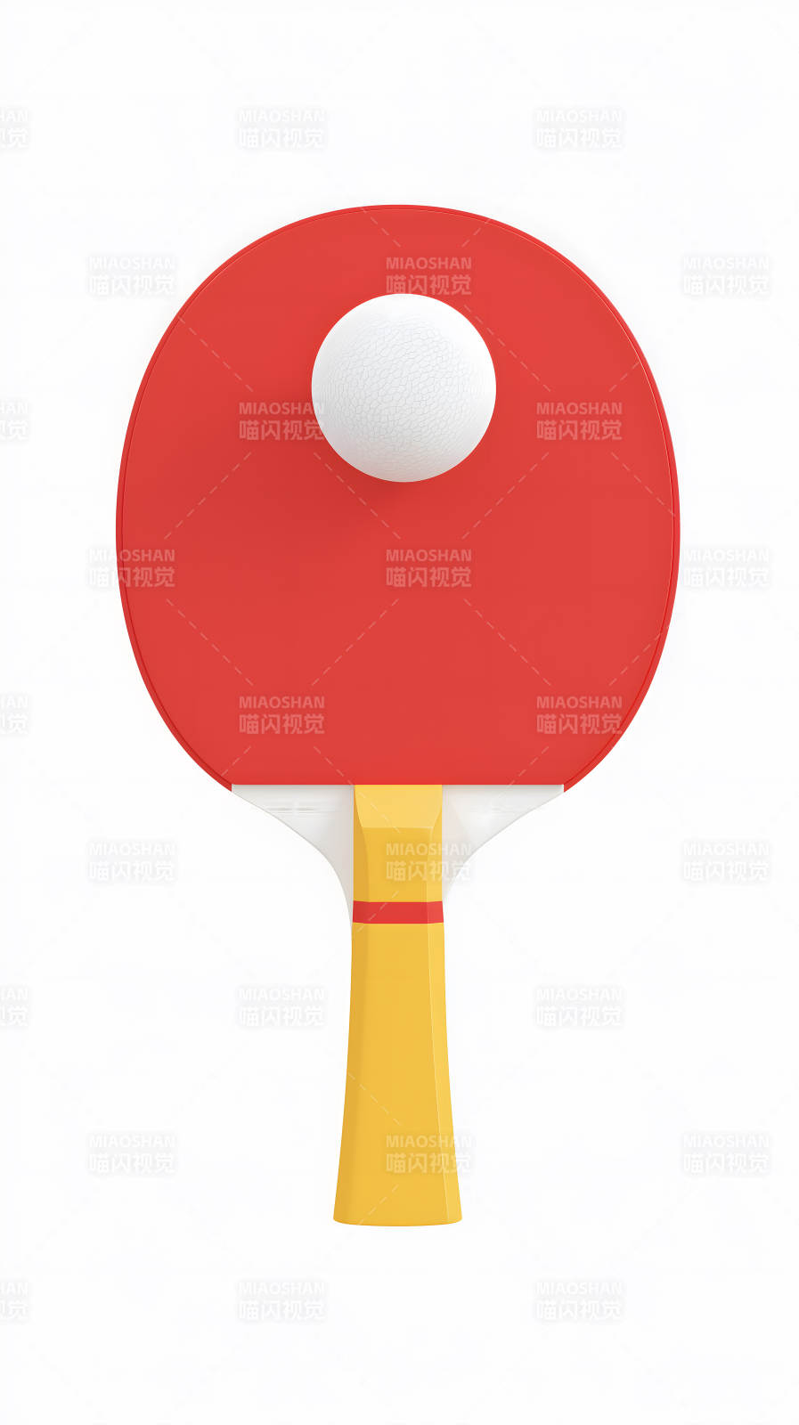 乒乓球拍與球特寫-圖片