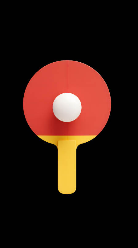 乒乓球拍靜物-圖片