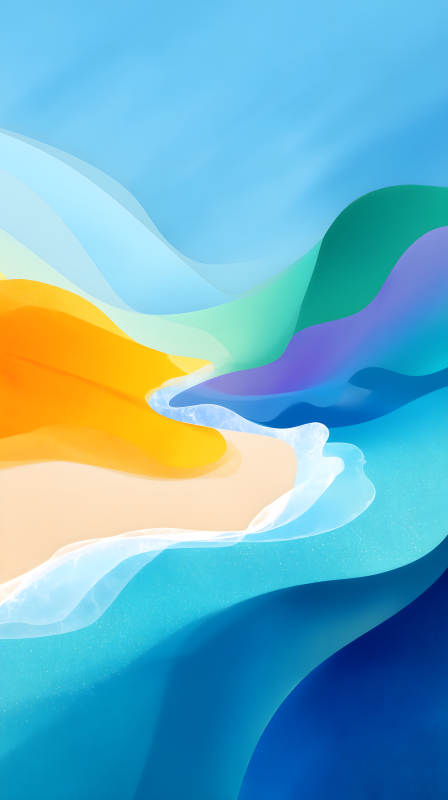 抽象風景色彩絢麗-圖片