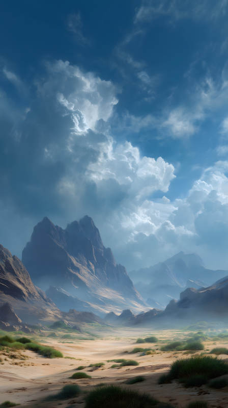 山川與云海相接-圖片