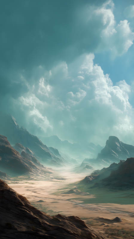 峽谷云海靜謐景象-圖片