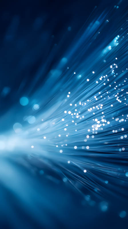 蓝色光纤脉冲-图片