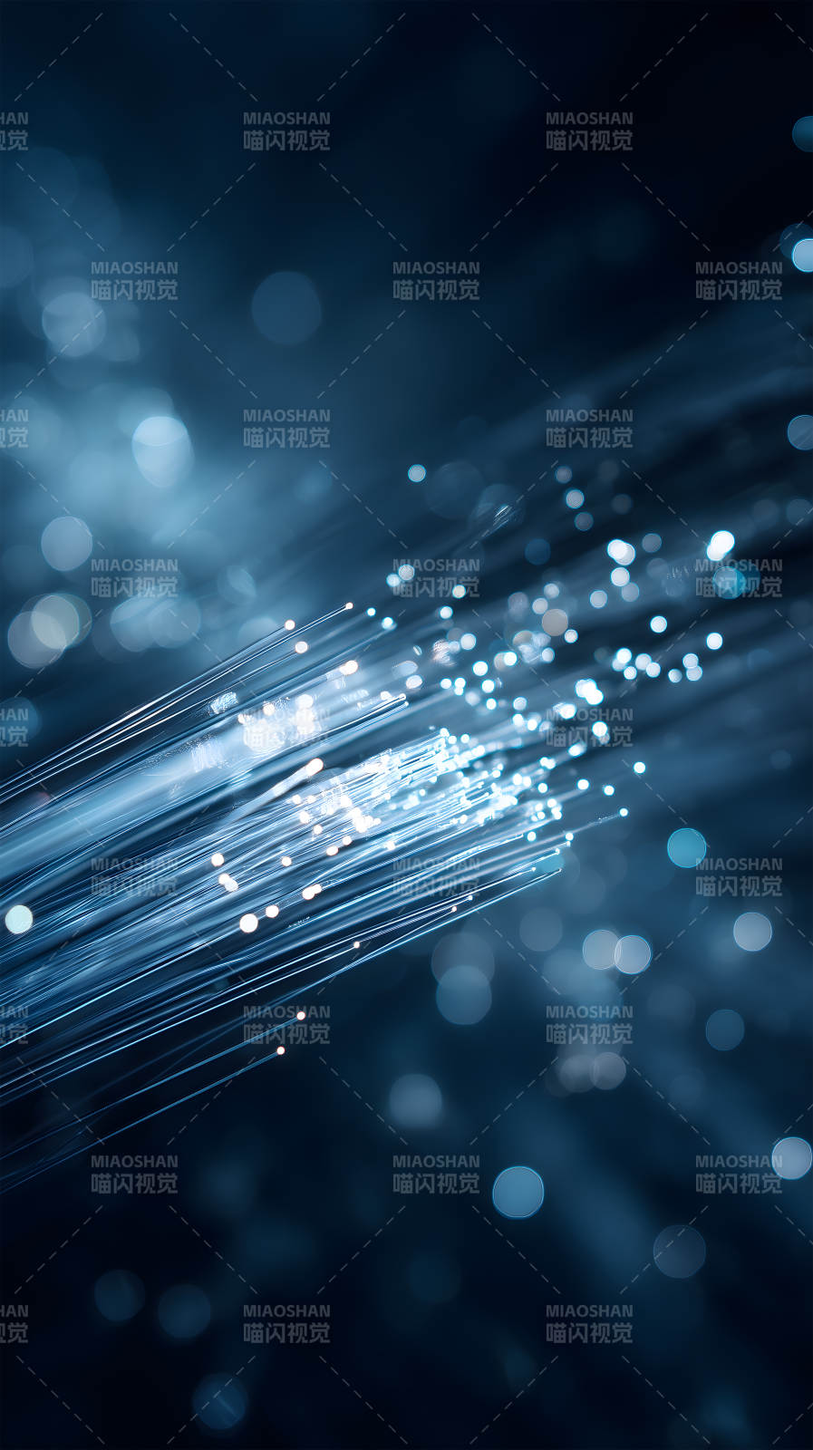 藍色光纖科技之美-圖片